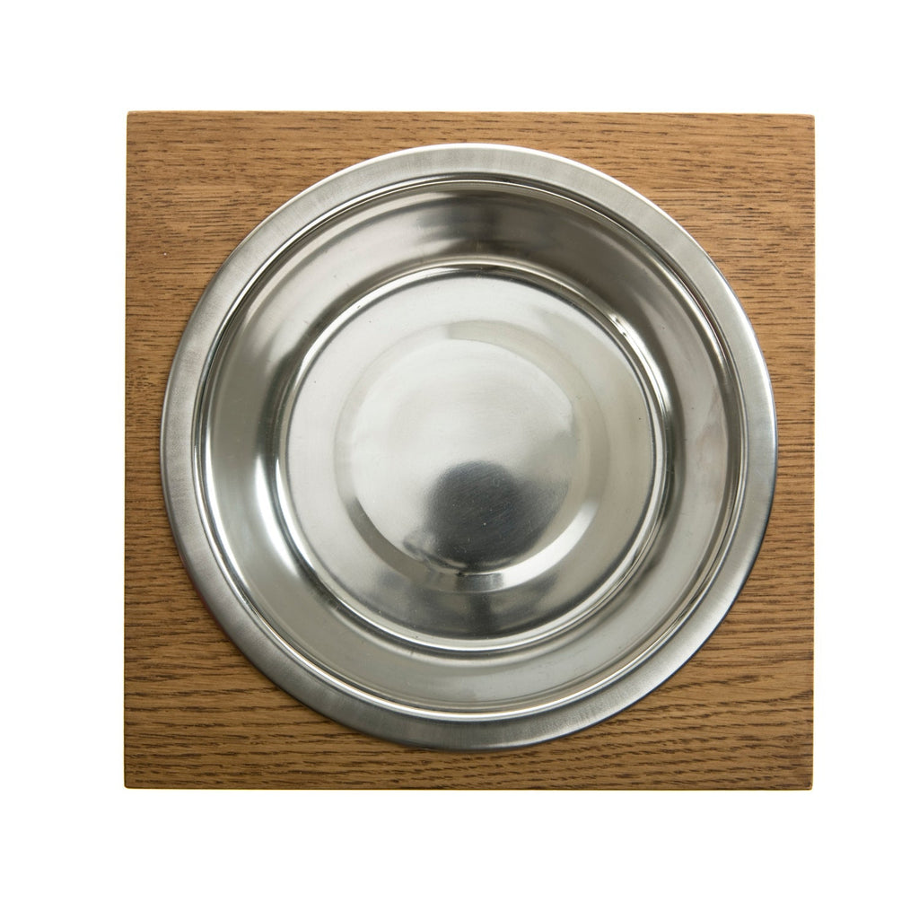 Single Wooden Dog Bowl