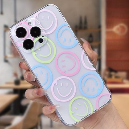 Trendy Patterned Transparent Phone Case, Compatible with Iphone 16, 15, 14, 13, 12, 11 Pro Max Plus Series - Lightweight, Stylish, And Youthful Design.