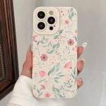 A Sturdy And Shockproof Case Featuring a Floral Pattern, Compatible with Iphone Models 16, 15, 14, 13, 12, And 11.